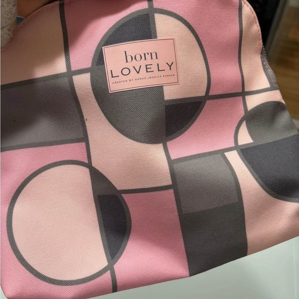 SJP by Sarah Jessica Parker Pink and Black Cosmetic Bag